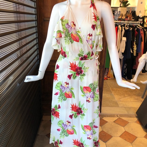 Privacy Please Acme Floral Wrap Dress - Picture 2 of 8